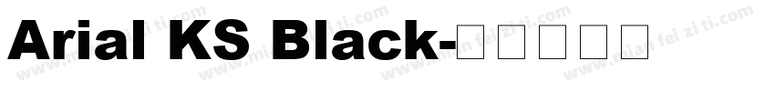 Arial KS Black字体转换